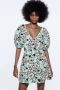 Нова флорална рокля Zara, размер М, снимка 2