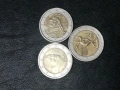 3 юбилейни монети от 2 евро, снимка 1