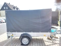 Ремарке Humbauer 2023г до 750кг, брезент, стойки, внос Германия, снимка 5