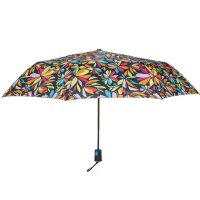 Aвтоматичен чадър за дъжд с цветни цветя 30,5 см, снимка 2 - Други - 42877636