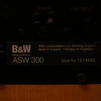 B&W ASW 300, снимка 6 - Ресийвъри, усилватели, смесителни пултове - 35335087