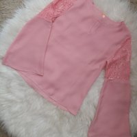 -20% Красива розова риза/блуза в бохо стил , снимка 1 - Ризи - 36838326