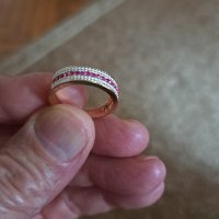 Дамски пръстен позлатен 