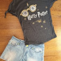 Блузка Primark с Harry Potter за 7-8 год., снимка 2 - Детски тениски и потници - 29696094