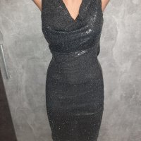 Нова сива блестяща рокля, снимка 3 - Рокли - 42477855