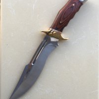 Стабилен и тежък ловен нож, кания 190 х300, снимка 2 - Ножове - 42249240