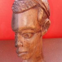 Стара африканска фигурка от махагоново дърво за колекционери , снимка 3 - Антикварни и старинни предмети - 31553251