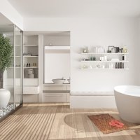 Бамбукова постелка за баня хигиенична, влагоустойчива, 50 x 80 см, снимка 3 - Други стоки за дома - 42267283