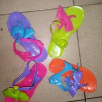 Детски силиконови сандали панделка. , снимка 3 - Детски сандали и чехли - 40508815