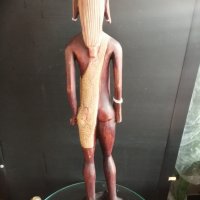 Дървена статуетка , снимка 3 - Статуетки - 39999526