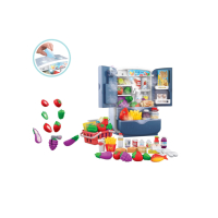 Детски хладилник, със светлина, звук и аксесоари, снимка 1 - Музикални играчки - 44552023