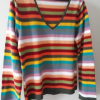 Пъстър дамски пуловер , снимка 2 - Блузи с дълъг ръкав и пуловери - 30149981