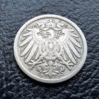 Стара монета 5 пфенига 1908 г. буква  F - Германия -топ цена !, снимка 8 - Нумизматика и бонистика - 39779148