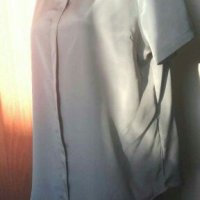 Сива фина блуза, с лека лъскавина🍀❤XL р-р❤🍀4403, снимка 2 - Корсети, бюстиета, топове - 37441395