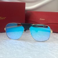 Cartier 2022 мъжки слънчеви очила с кожа 3 в 1, снимка 10 - Слънчеви и диоптрични очила - 37348069