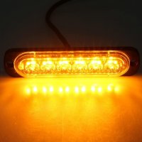 Блиц 6-LED предупредителни мигащи светлини Универсални 12V-24V аварийни маяци мигаща лампа за страни, снимка 8 - Аксесоари и консумативи - 31677447
