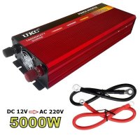 Промо Нови UKC 12V или 24V -220V, 5000W Висококачeствен мощен инвертор за автомобил или камион, снимка 2 - Аксесоари и консумативи - 39510467