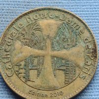 Сувенирна монета Париж Катедралата Нотр дам 29619, снимка 1 - Нумизматика и бонистика - 42730193