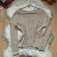Пуловер с блестящи нишки, снимка 1 - Блузи с дълъг ръкав и пуловери - 31344731