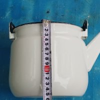 Стар емайлиран чайник СССР, 3 литра. , снимка 6 - Съдове за готвене - 42745113