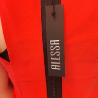 Червена къса рокля Alessa размери S, M, снимка 8 - Рокли - 35361005