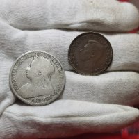 Лот Монети Великобритания сребро , снимка 1 - Нумизматика и бонистика - 40847219