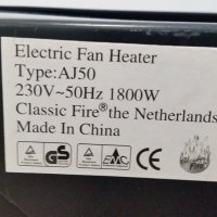 Електрическа камина Electric Fan Heater AJ50, снимка 4 - Камини - 30114866