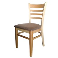 Трапезен стол Хепи, цвят натурален и цвят орех, снимка 3 - Столове - 44160379