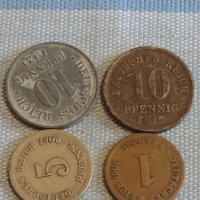 Четири монети пфенинг Германия различни години и номинали за КОЛЕКЦИЯ ДЕКОРАЦИЯ 31511, снимка 1 - Нумизматика и бонистика - 44475452