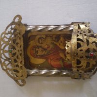 Антикварно руско домашно кандило с иконостас, снимка 13 - Антикварни и старинни предмети - 37190701