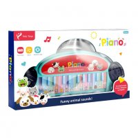 Детско забавно Пиано Funny Animal с 13 клавиша , розово или синьо, снимка 2 - Музикални играчки - 38272934