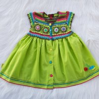 Детска рокля Catimini  размер 74-80см., снимка 9 - Бебешки рокли - 37468656
