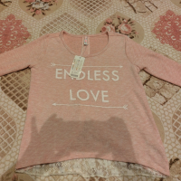 блуза с дантела розова , снимка 2 - Блузи с дълъг ръкав и пуловери - 44630213