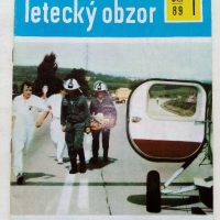 Антикварни   списания за авиация "Letecký obzor" - 1989 г., снимка 2 - Списания и комикси - 36501539
