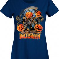 Дамска тениска Halloween 12,Halloween,Хелоуин,Празник,Забавление,Изненада,Обичаи,, снимка 6 - Тениски - 38146698