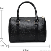 Комплект от 6 броя луксозни дамски чанти /Цвят: Черен;, снимка 4 - Чанти - 44642997
