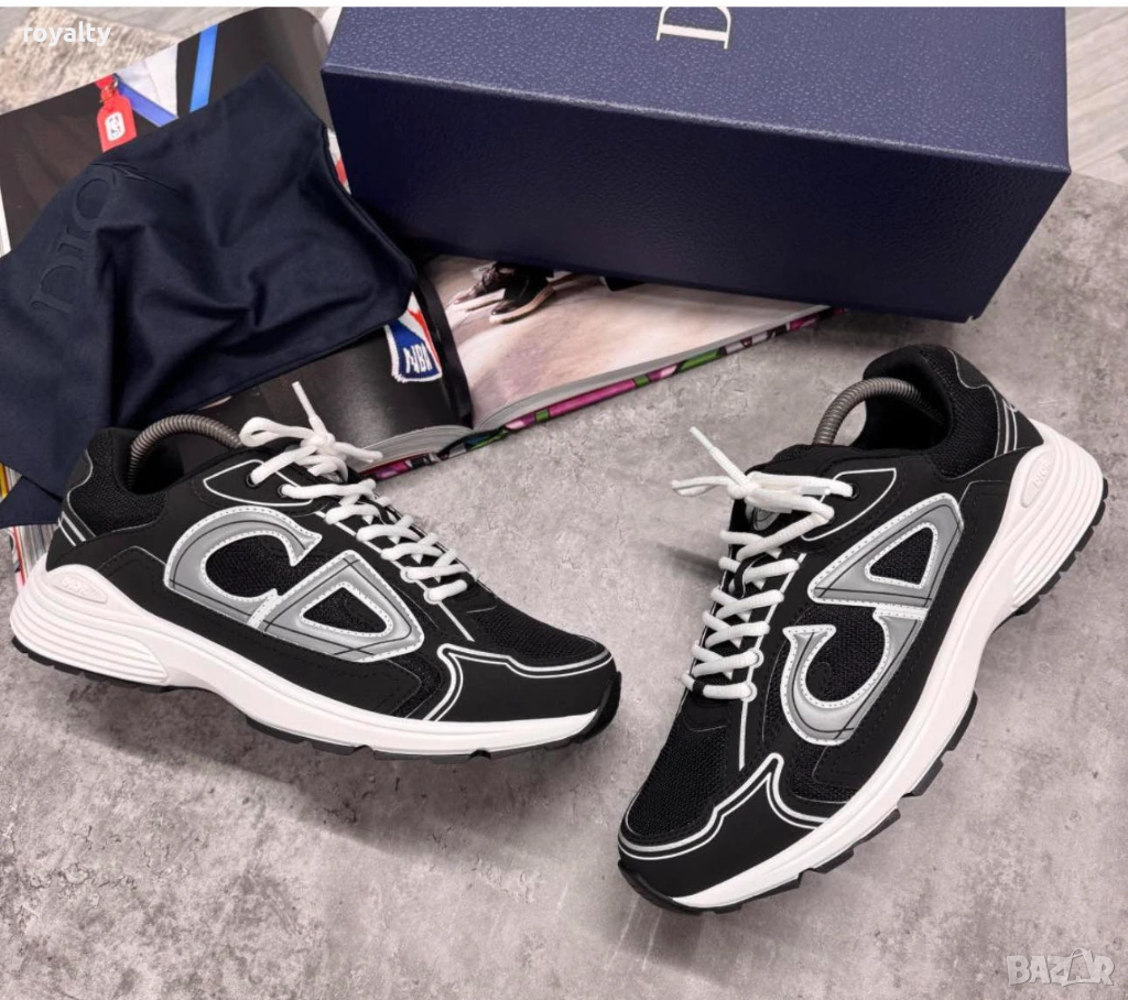 Christian Dior Черни Нови Мъжки Маратонки 40-44 Номер , снимка 1