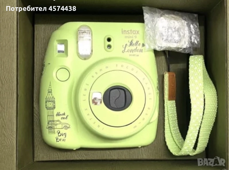 Дизайнерска Bulgari Моментна Камера/ Фотоапарат Fujifilm Instax, снимка 1