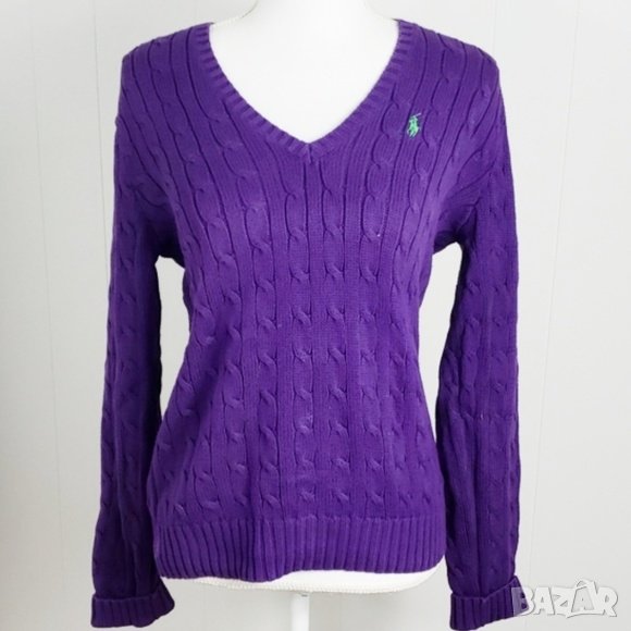 Дамски пуловер Ralph Lauren в лилав цвят - S, снимка 1