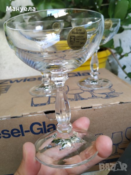 Кристални чаши нови 100 мл., снимка 1