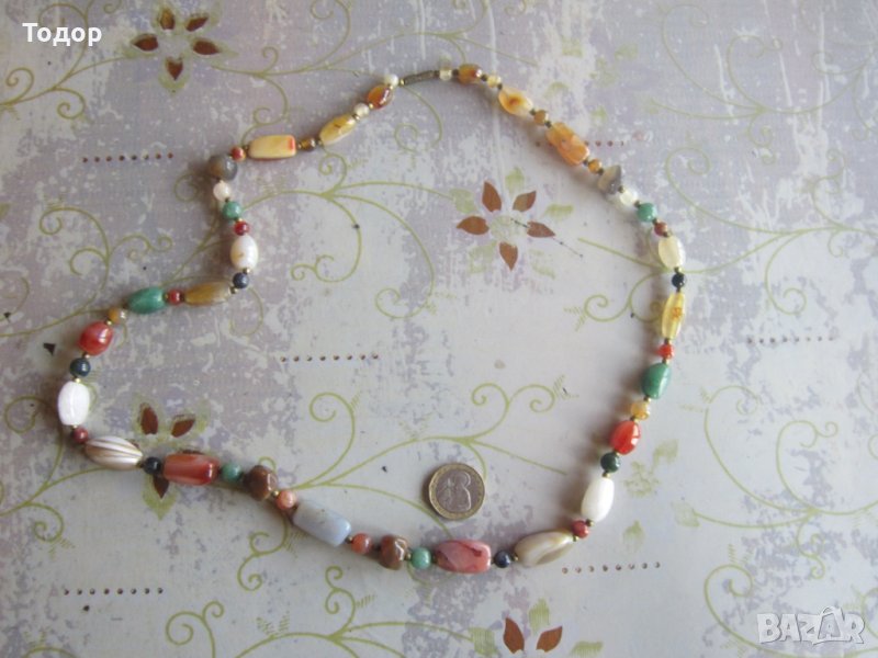 Уникален гердан колие с естествени камъни 3, снимка 1