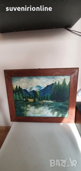 Старинна декоративна картина , снимка 1