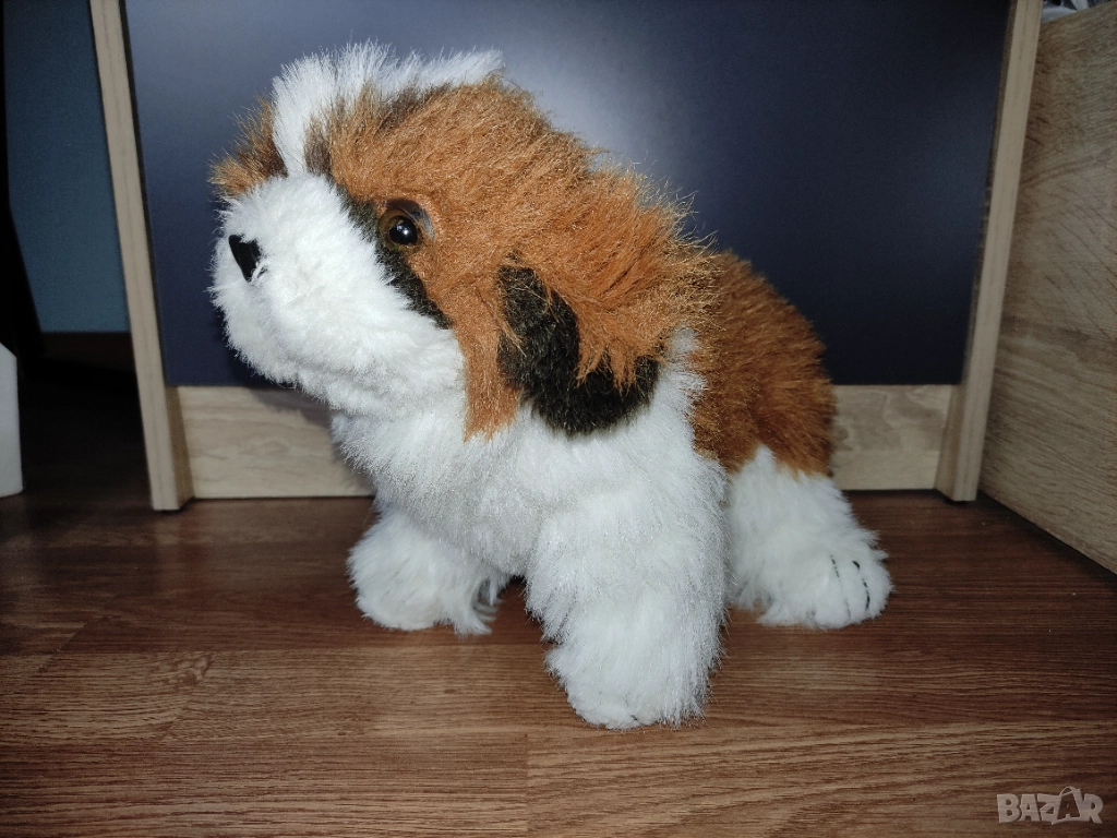 Плюшена играчка, Куче, Санбернар, 40 см, снимка 1