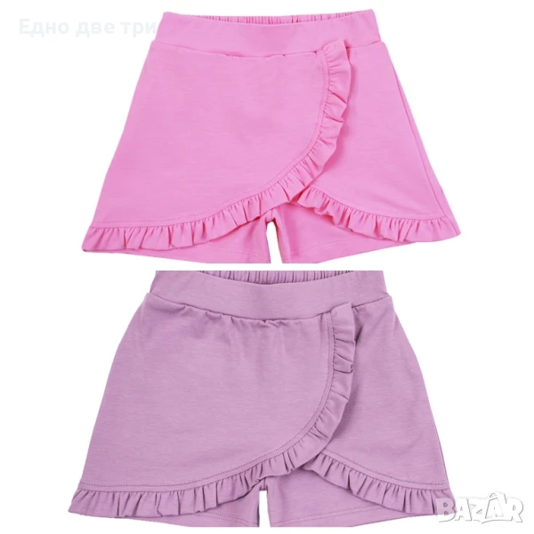 Пола-панталон с къдрички 122 см 7г Българско производство , снимка 1