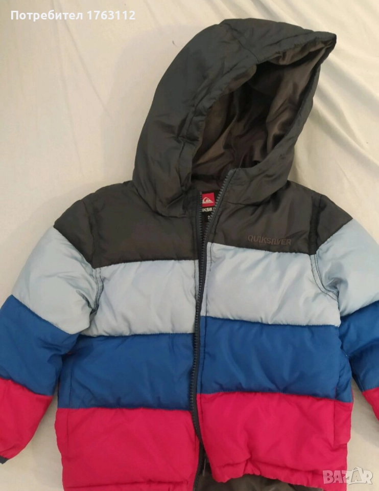 Quiksilver яке тип puffer за 3 г. дете, носено много малко, снимка 1
