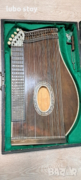 Цитра стар музикален инструмент - антика, снимка 1