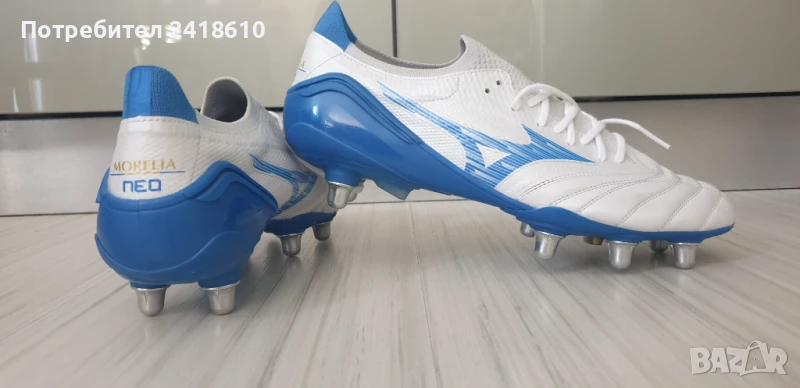 Mizuno Morelia Neo 4 Elite Мens Size 42.5 / 26.5 см. НОВО! ОРИГИНАЛ! Бутонки!, снимка 1