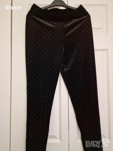 Черен плюшен панталон , снимка 1