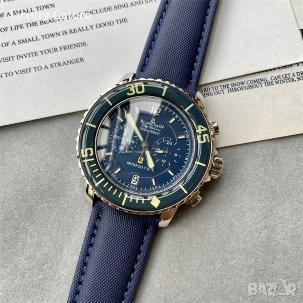 Мъжки часовник Blancpain Fifty Fathoms с кварцов механизъм, снимка 1