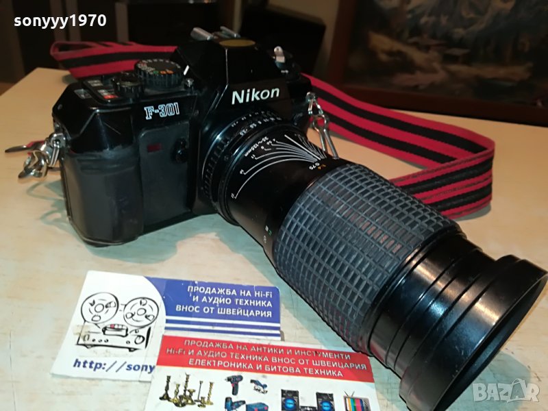 NIKON F-301 MADE IN JAPAN-ВНОС FRANCE 1508212100, снимка 1